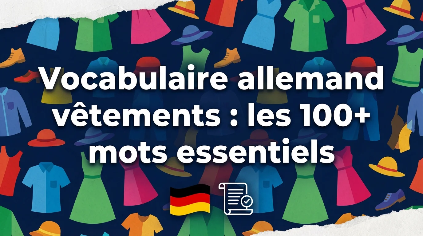 Miniature article de blog Vocabulaire allemand vêtements les + mots essentiels
