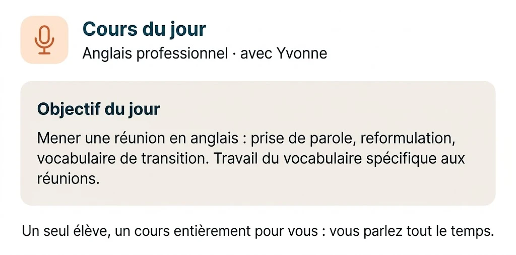 Cours individuels