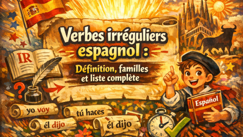 Verbes irréguliers espagnol : définition, familles et liste complète